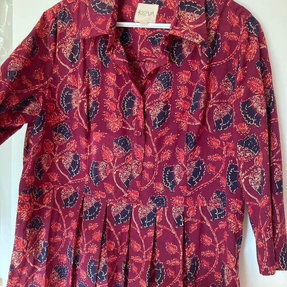 Cotton Hand block printed Dress - Picture 4 of 5